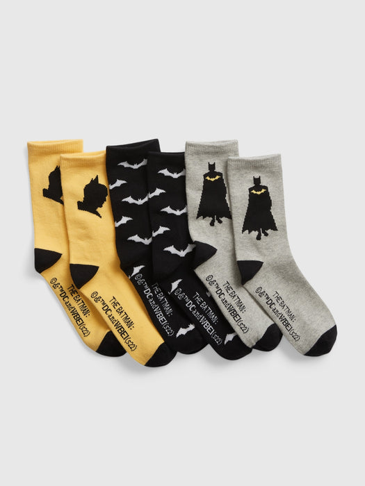 GapKids &#124 DC&#153 Batman Crew Socks (3-Pack) - multi