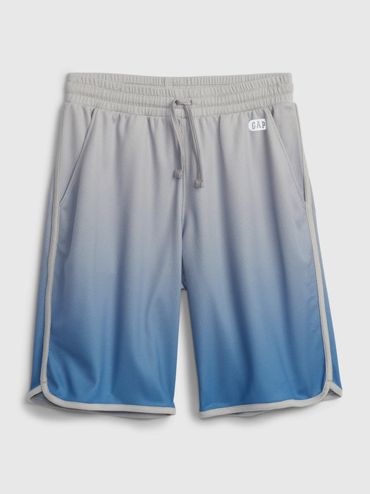 GapFit Kids Mesh Pull-On Shorts - light blue