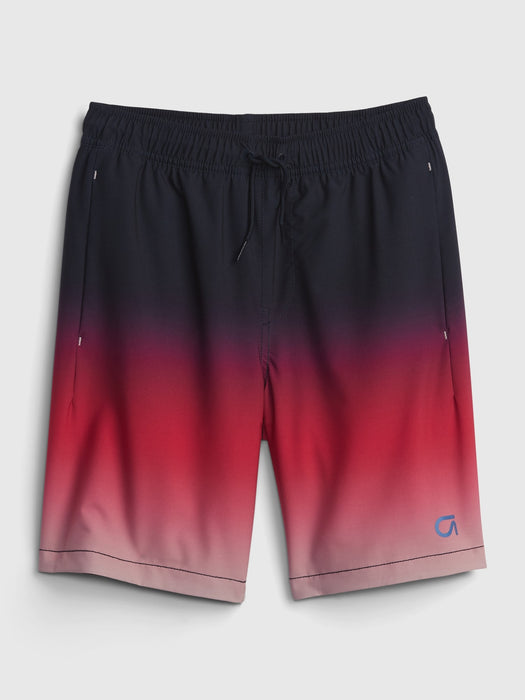 GapFit Kids Quick-Dry Shorts - pink dip dye