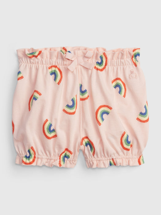 Baby 100% Organic Cotton Mix And Match Pull-On Shorts - rainbow