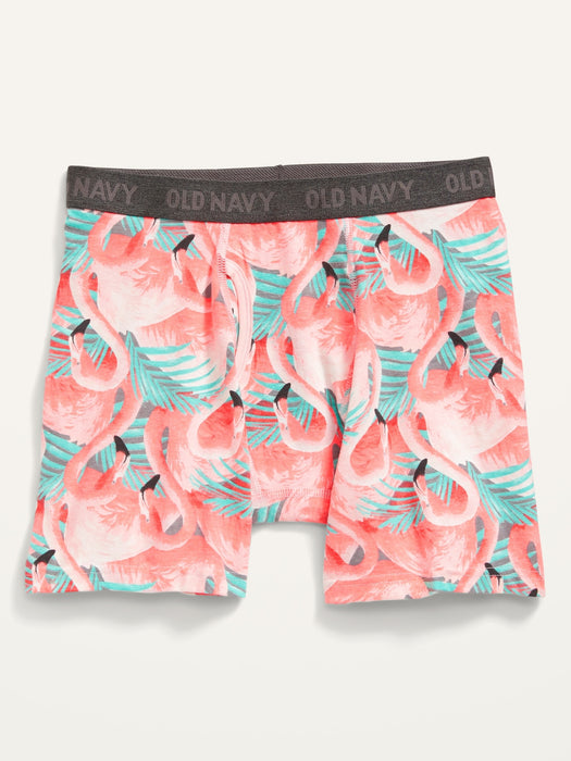 Soft-Washed Built-In Flex Boxer-Brief Underwear for Men -- 6.25-inch inseam - Pink