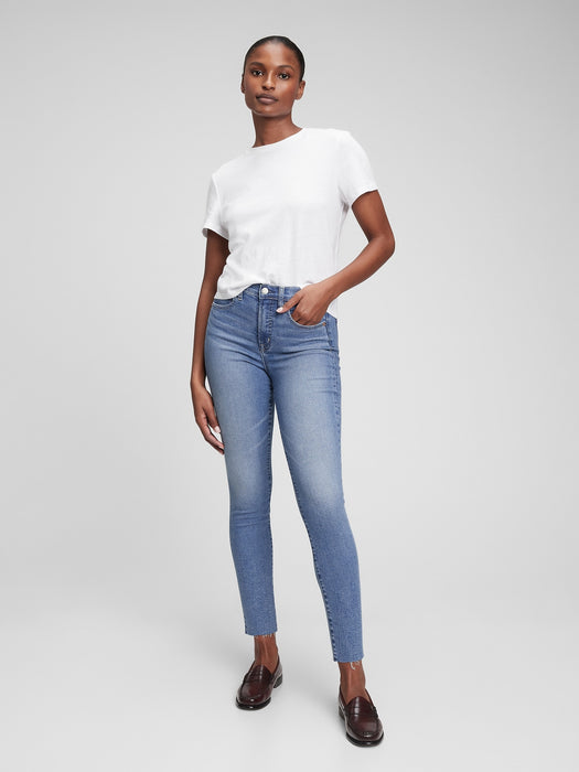 High Rise True Skinny Jeans with Washwell