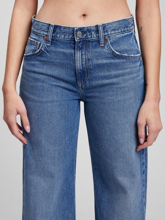 Low Rise Stride Jeans with Washwell