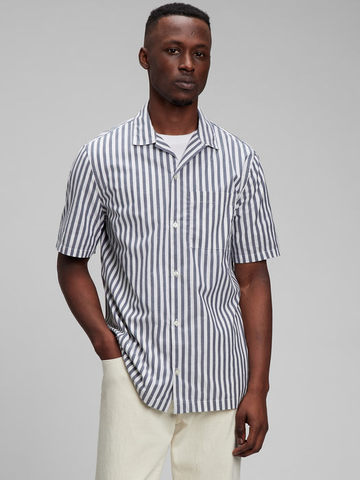 Vacay Shirt - navy stripe