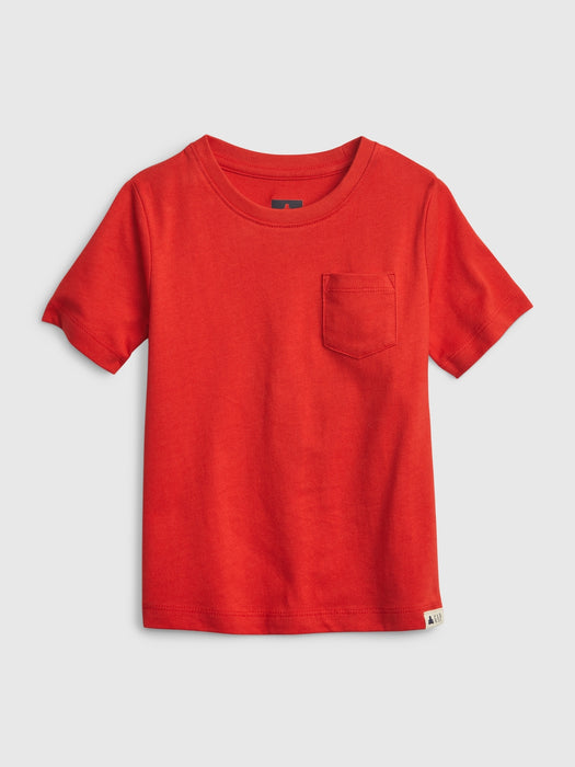 Toddler 100% Organic Cotton Mix and Match T-Shirt - red light