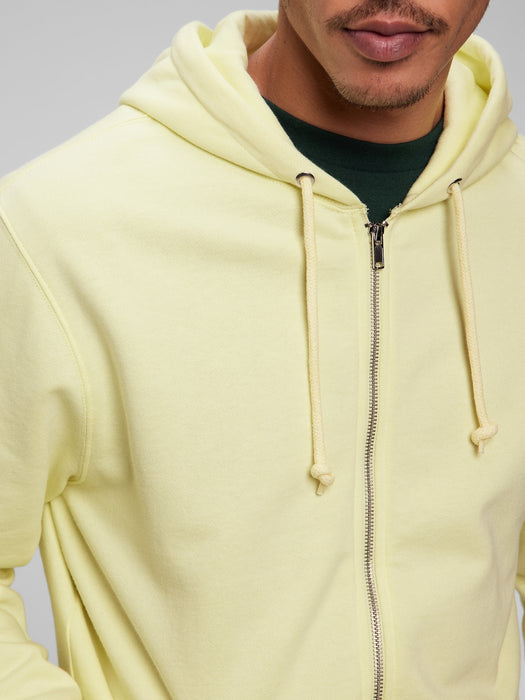 Full-Zip Hoodie - citron yellow