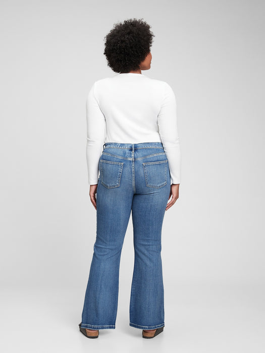 High Rise '70s Flare Jeans with Washwell