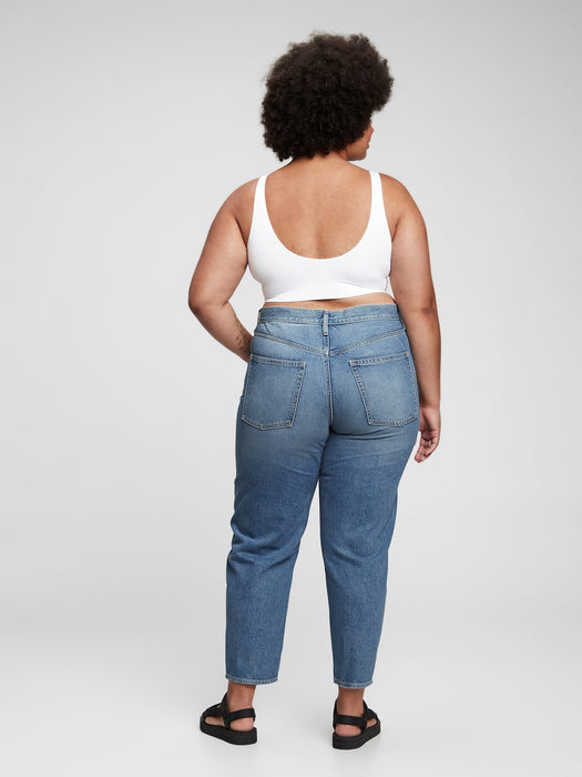 High Rise Barrel Jeans with Washwell - light indigo