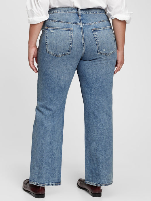 Mid Rise '90s Loose Jeans with Washwell in Organic Cotton - light indigo