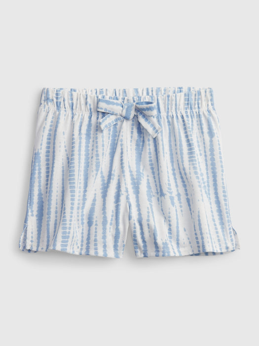 Kids 100% Recycled Pull-On PJ Shorts - buxton blue