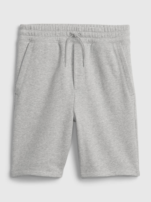 Teen Fleece Pull-On Shorts - light heather gray