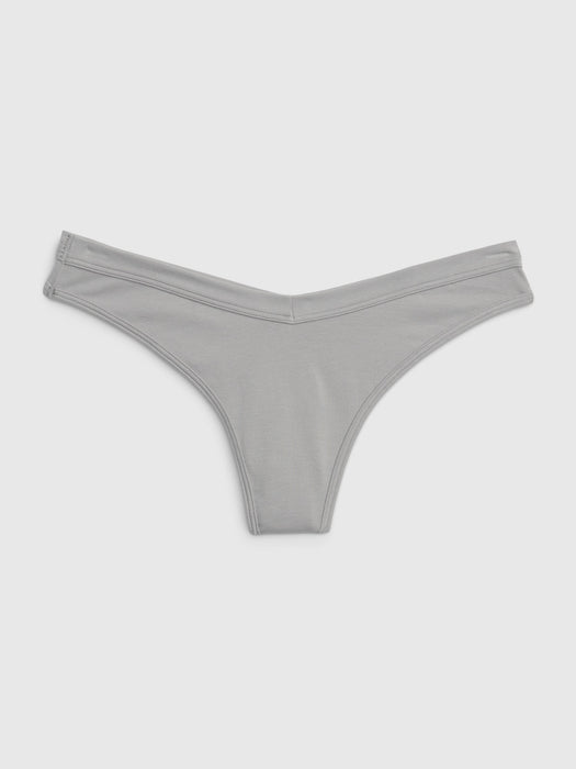 Organic Cotton Thong - grey moon