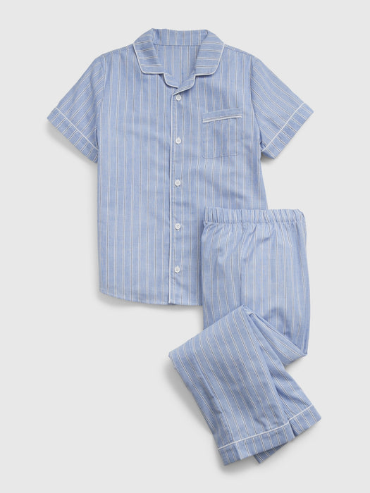 Kids 100% Recycled Striped PJ Set