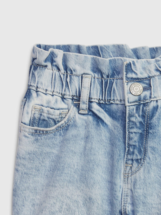 Toddler Just Like Mom Denim Shorts with Washwell - light wash