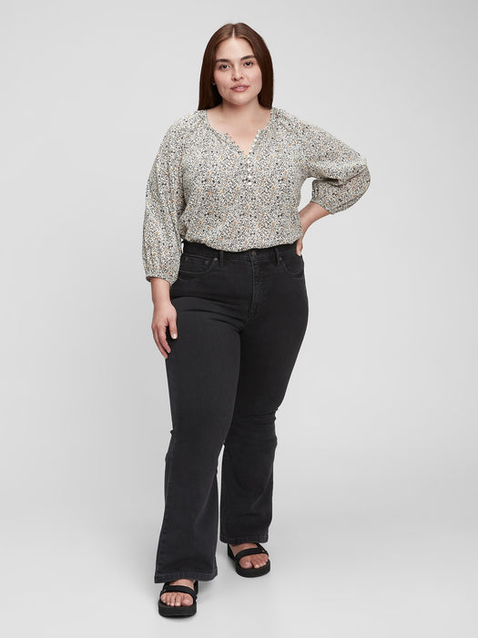 High Rise '70s Flare Jeans with Washwell