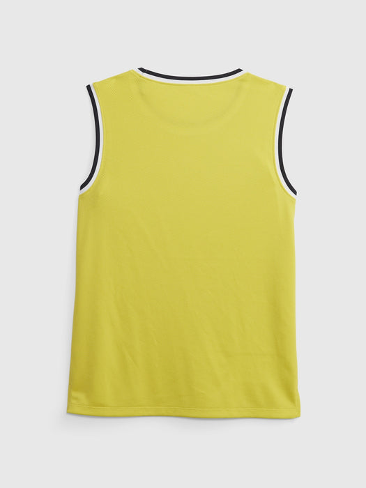 Kids Mesh Tank Top - yellow