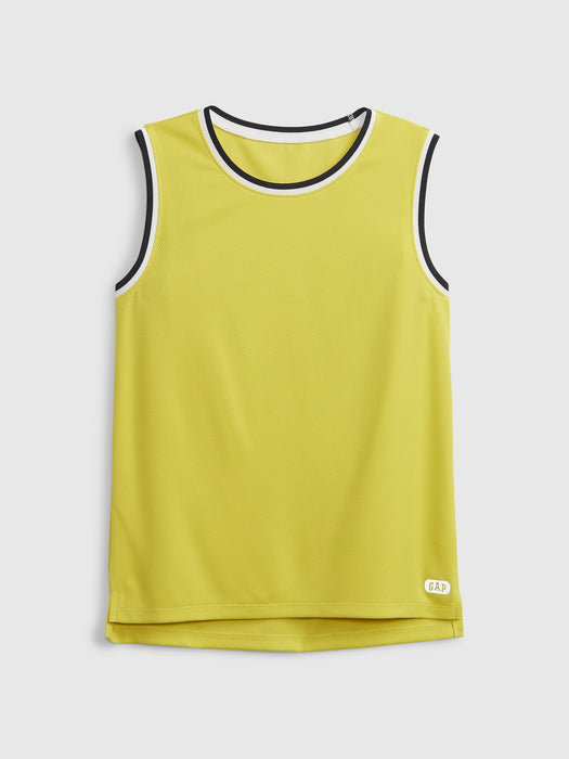 Kids Mesh Tank Top - yellow