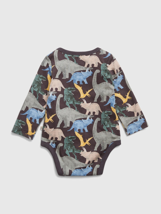 Baby 100% Organic Cotton Mix & Match Dinosaur Bodysuit (3-Pack) - dinosaur