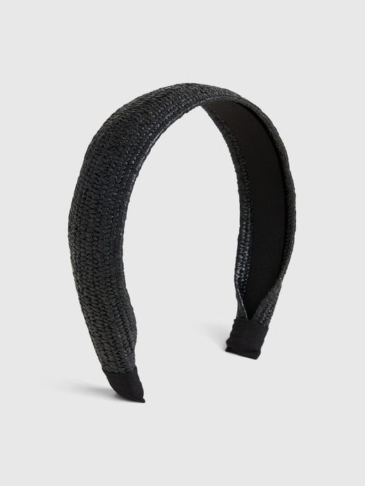 Rattan Headband - black