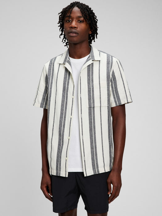 Linen-Cotton Vacay Shirt