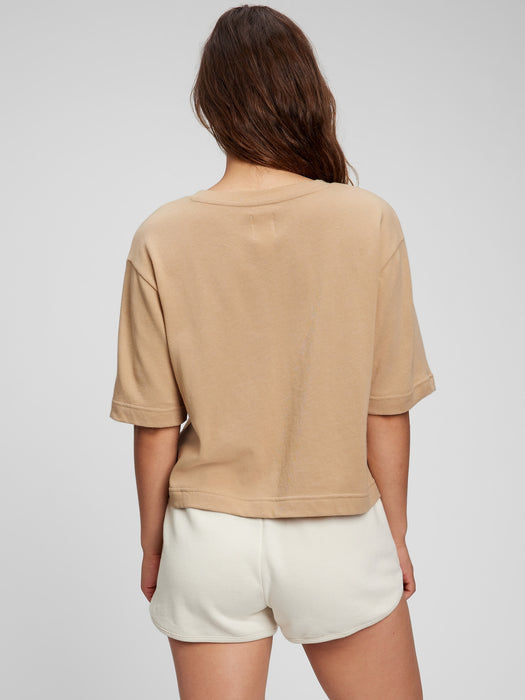 '90s Reissue Cropped T-Shirt - new sand beige