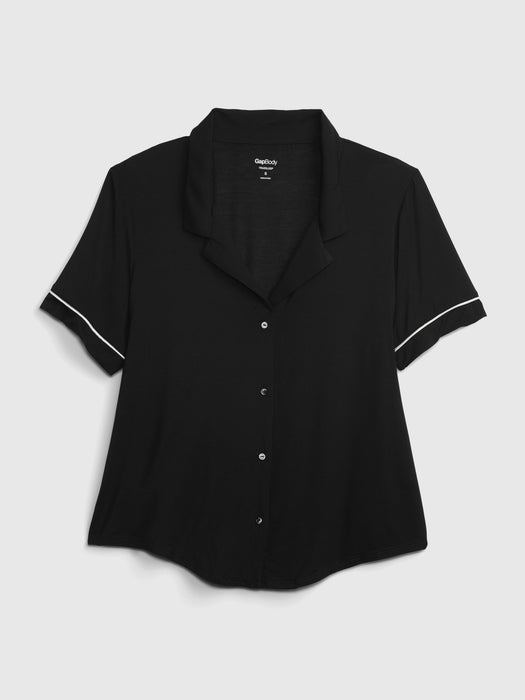 LENZING&#153 TENCEL&#153 Modal Pajama Shirt - true black