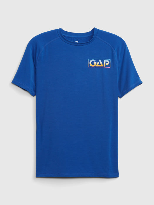 GapFit Kids T-Shirt - blue logo