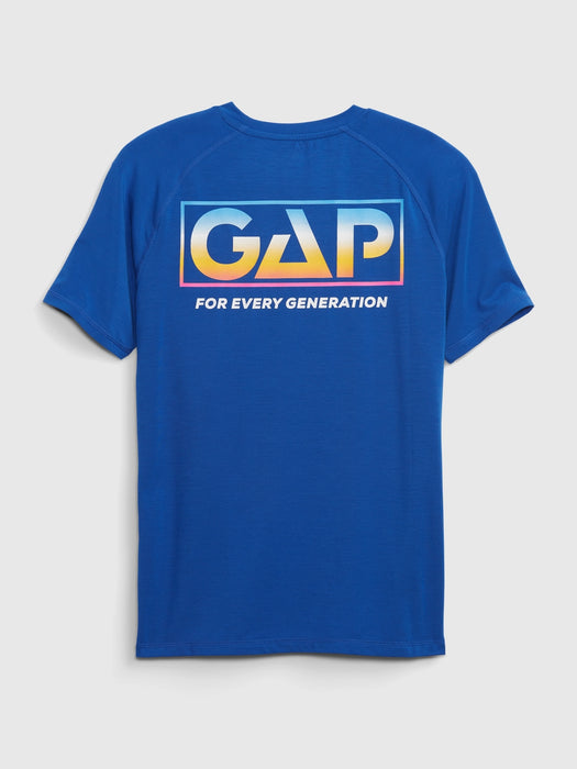 GapFit Kids T-Shirt - blue logo