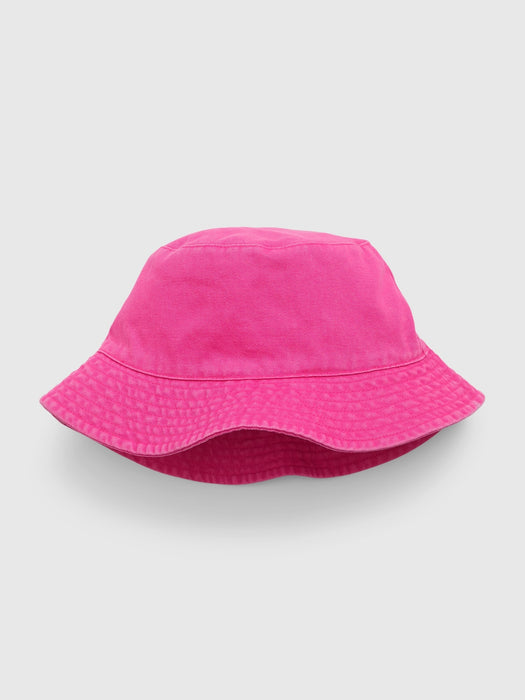 Toddler 100% Organic Cotton Bucket Hat - phoebe pink