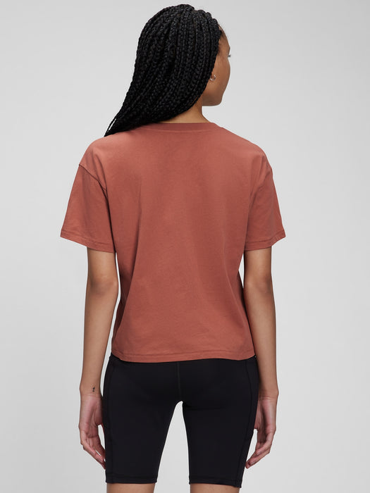 Gap &#215 Lizzy 100% Organic Cotton Graphic T-Shirt - cedarwood brown