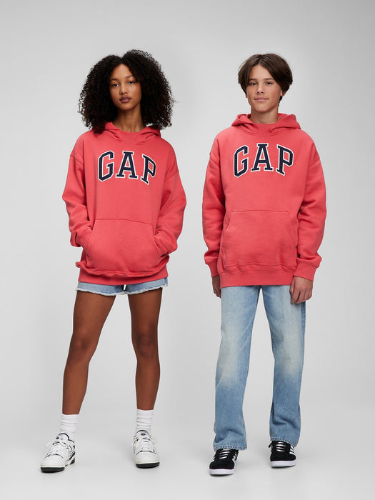 Teen Gap Logo Hoodie - red peach