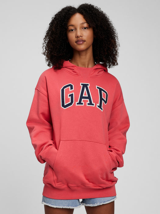 Teen Gap Logo Hoodie - red peach