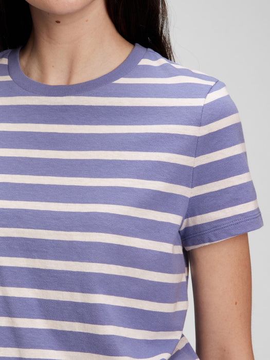 Shrunken T-Shirt - blue stripe