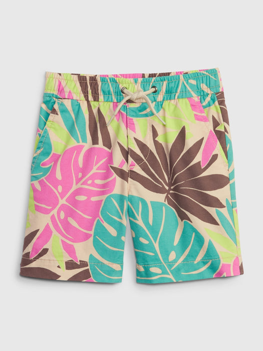 Toddler Easy Pull-On Shorts - spring floral