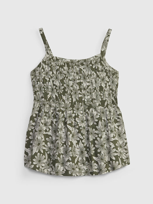 Toddler Floral Smocked Tank Top - floral