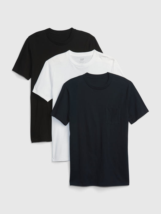 100% Organic Cotton Pocket T-Shirt (3-Pack) - multi 1