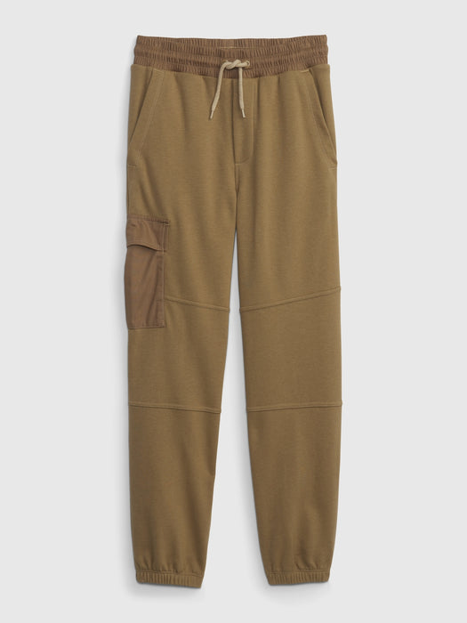 Kids Hybrid Pull-On Sweatpants - maple sugar