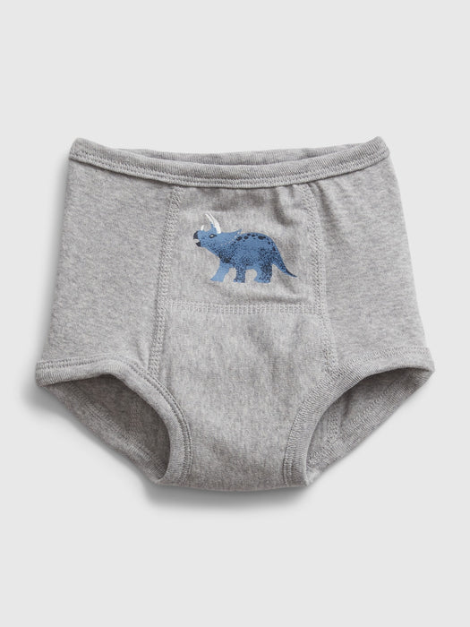 Toddler 100% Organic Cotton Dino Training Briefs (3-Pack)