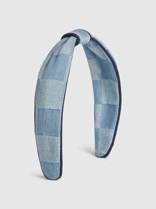 Kids Chambray KnottedHeadband - chambray