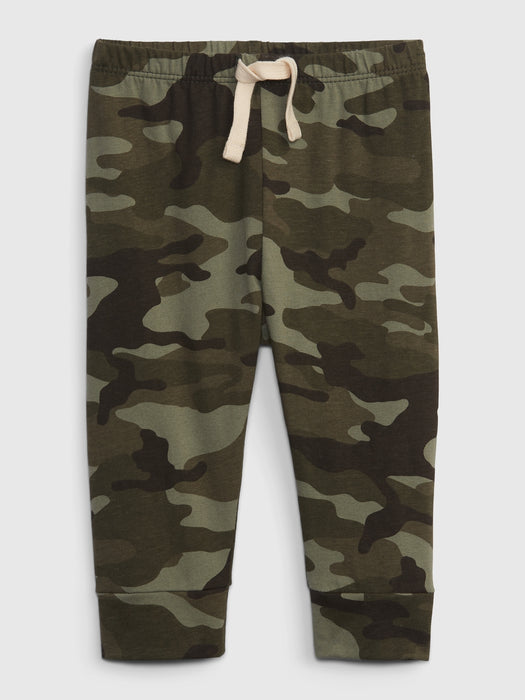 Baby 100% Organic Cotton Mix and Match Pants - green camo