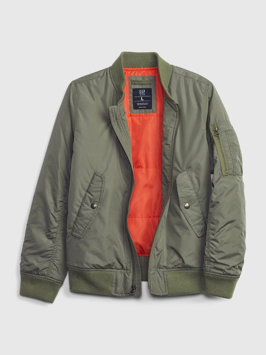 Kids Bomber Jacket - green