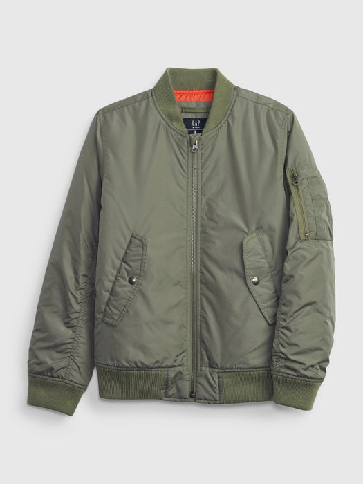 Kids Bomber Jacket - green