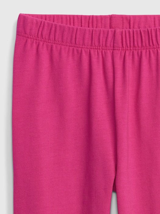 Toddler Organic Cotton Mix and Match Leggings - super pink neon