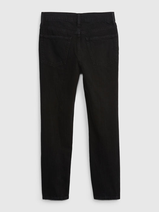 Kids Easy Taper Jeans with Washwell - black wash