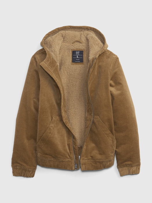 Kids Corduroy Bomber Jacket - mission tan