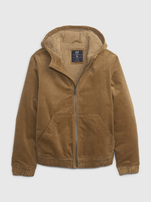 Kids Corduroy Bomber Jacket - mission tan