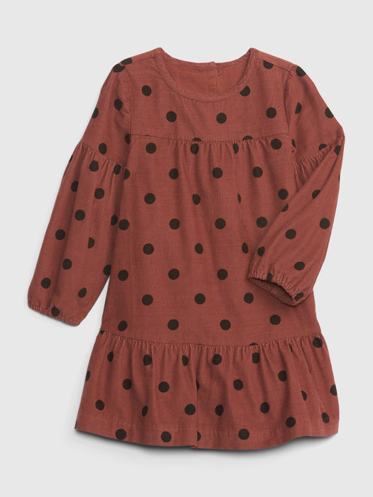 Toddler Printed Corduroy Dress