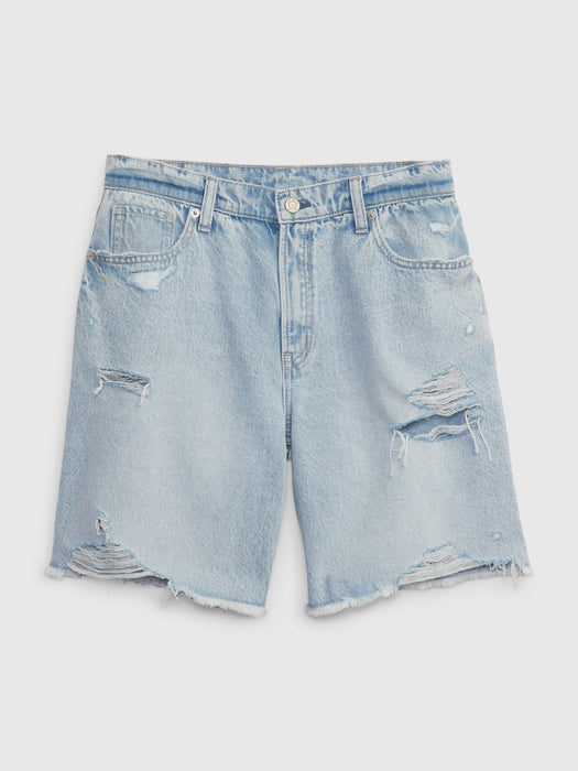 Teen Low Stride Shorts with Washwell - medium wash