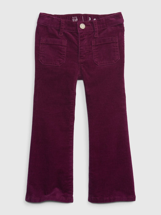 Toddler Corduroy Flare Pants with Washwell