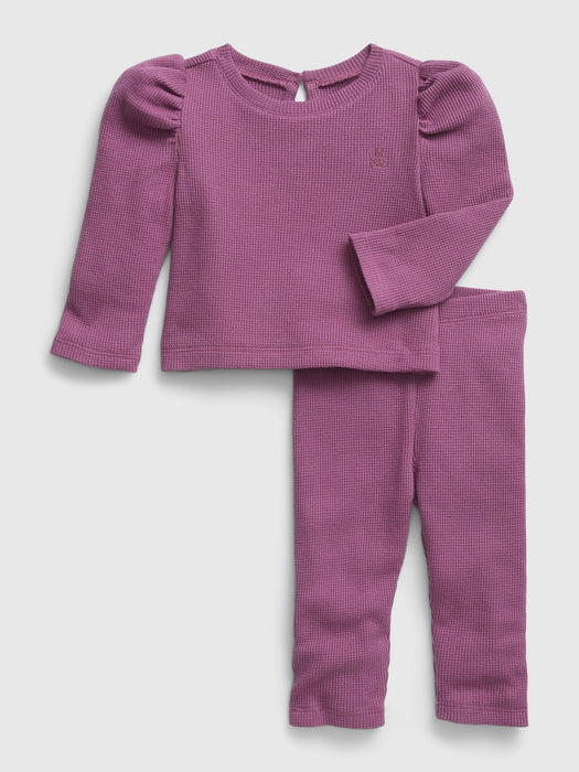 Baby Waffle Two-Piece Outfit Set